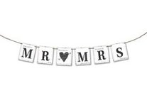 MR & MRS Krijtstijl Slinger 77cm