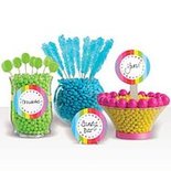 Regenboog Snoep Buffet Label Set 6st