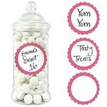Zoete Labels Roze 20st
