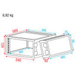 Dap DoubleDoor 2U Flight Case