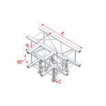 T-Cross + Down 4-way Pro-30 Square P,F,G Truss