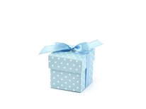 Blauw Polkadots Geschenk Doosje 10st
