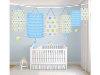 Blauw 1 Jaar Lantaarn Guirlande 360cm