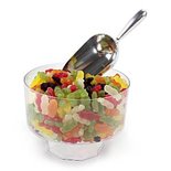 Transparant Bokaal Op Voet Small Plastic Snoeppot 14.9cm