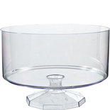 Transparant Bokaal Op Voet Medium Plastic Snoeppot 18.7cm