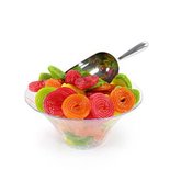 Transparant Gevleugeld Medium Plastic Snoepschaal 17cm