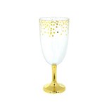 Metallic Goud Polkadot Kelk op Voet 1.5L