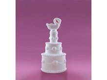 Bruidstaart met Zwaan Topper Bellenblaas 24st