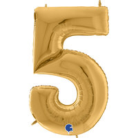 Grabo Goud Jumbo Cijfer '5' Folie Ballon 163cm