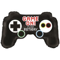 Game On Joystick SuperVorm Folie Ballon 91cm