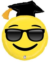 Geslaagd Emoji SuperVorm Folie Ballon 94cm