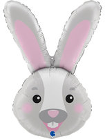 Konijn Hoofd SuperVorm Folie Ballon 94cm