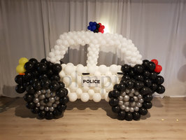 Amerikaanse Politie Auto 2D Ballondecoratie