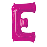 Fuchsia Letter 'E' Folie Ballon 86cm