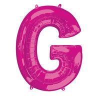 Fuchsia Letter 'G' Folie Ballon 86cm