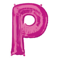 Fuchsia Letter 'P' Folie Ballon 86cm