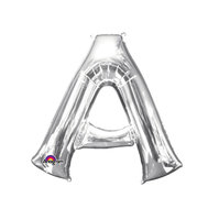 Zilver Letter 'A' Folie Ballon 40cm