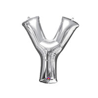Zilver Letter 'Y' Folie Ballon 40cm