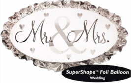 Zilver 'Mr & Mrs' Folie Ballon 79cm