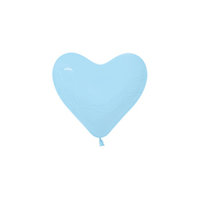 Licht Blauw Hart Latex Ballonnen 15cm 50st 