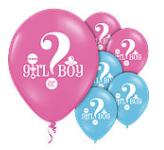 'Wat is het geslacht?' Latex Ballonnen 30cm 8st