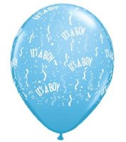 Blauw 'It's A Boy' Latex Ballonnen 30cm 50st