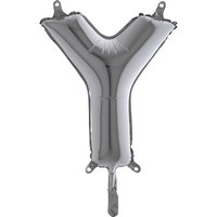 Grabo Zilver Letter 'Y' Folie Ballon 35cm