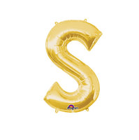 Goud Letter 'S' Folie Ballon 40cm