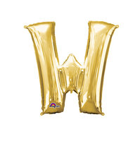Goud Letter 'W' Folie Ballon 40cm