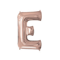 Rosegold Letter 'E' Folie Ballon 40cm
