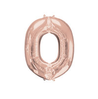 Rosegold Letter 'O' Folie Ballon 40cm