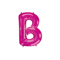 Magenta Letter 'B' Folie Ballon 40cm