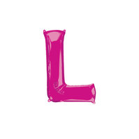 Magenta Letter 'L' Folie Ballon 40cm
