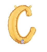 Goud Script Letter 'C' Folie Ballon 36cm