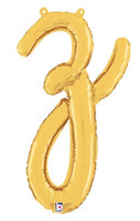 Goud Script Letter 'Z' Folie Ballon 60cm