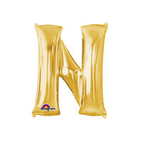 Goud Letter 'N' Folie Ballon 40cm