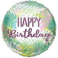 Jungle Bladeren 'Happy Birthday' Folie Ballon 45cm
