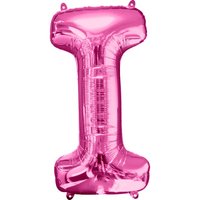 Fuchsia Letter 'I' Folie Ballon 86cm