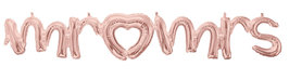 RoseGold Script 'Mr & Mrs' Letters Folie Ballon 149cm