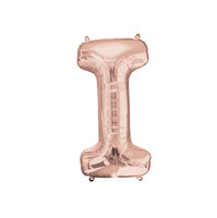 Rosegold Letter 'I' Folie Ballon 40cm