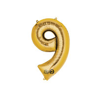 Goud Cijfer '9' Folie Ballon 40cm