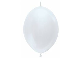 Sempertex Parelmoer Wit Link-O-Loon Latex Ballonnen 30cm 50st Pearl White
