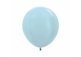 Sempertex Parelmoer Blauw Latex Ballonnen 45cm 25st Pearl Blue