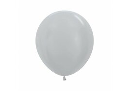 Sempertex Parelmoer Zilver Latex Ballonnen 45cm 25st Pearl Silver