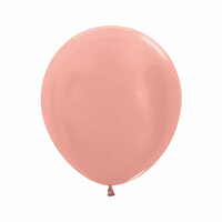 Sempertex Metallic Rosegold Latex Ballonnen 45cm 25st Metallic Pearl Rosegold