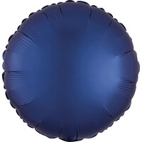 Marine Blauw Luxe Satijn Folie Ballon 45cm