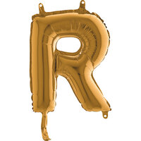 Grabo Goud Letter 'R' Folie Ballon 35cm