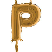 Grabo Goud Letter 'P' Folie Ballon 35cm