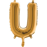 Grabo Goud Letter 'U' Folie Ballon 35cm