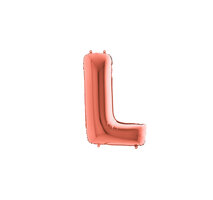 Rosegold Letter 'L' Folie Ballon 35cm